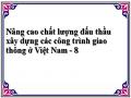 Nâng cao chất lượng đấu thầu xây dựng các công trình giao thông ở Việt Nam - 8