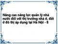 Nâng cao năng lực quản lý nhà nước đối với thị trường nhà ở, đất ở đô thị áp dụng tại Hà Nội - 8