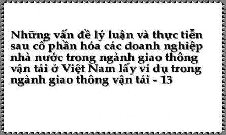 Thực Trạng Các Công Ty Cổ Phần Của Ngành Giao Thông Vận Tải Việt Nam Sau Cổ Phần Hoá Dnnn