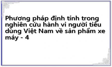 Phương pháp định tính trong nghiên cứu hành vi người tiêu dùng Việt Nam về sản phẩm xe máy - 4