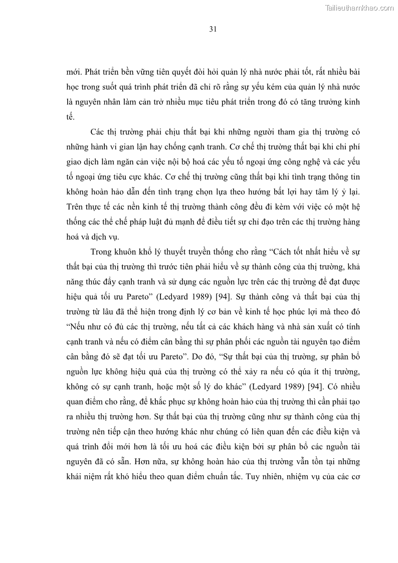 Luận án tiến sĩ kinh tế Đổi mới sự quản lý nhà nước đối với sự phát triển thương mại trên địa bàn thành phố Hà Nội - 6 Trang 31