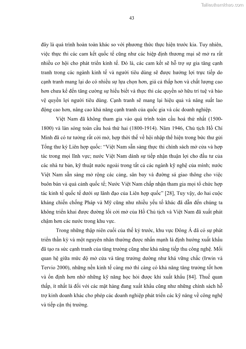 Luận án tiến sĩ kinh tế Đổi mới sự quản lý nhà nước đối với sự phát triển thương mại trên địa bàn thành phố Hà Nội - 8 Trang 43