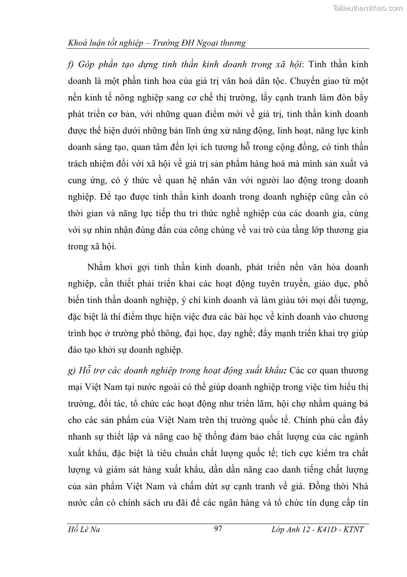 Khóa luận tốt nghiệp Tìm hiểu chính sách phát triển doanh nghiệp vừa và nhỏ Trung Quốc và một số kinh nghiệp đối với Việt Nam trong tiến trình hội nhập - 18 Trang 103