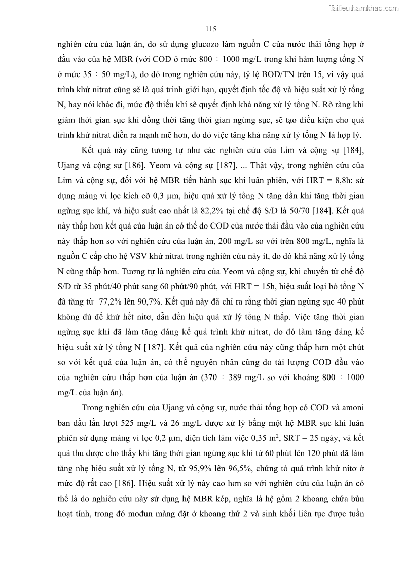 Luận án tiến sĩ kỹ thuật môi trường Nghiên cứu xử lý hóa chất bảo vệ thực vật glyphosate trong nước bằng quá trình oxy hóa điện hóa kết hợp với thiết bị phản ứng sinh học – màng MBR - 22 Trang 127