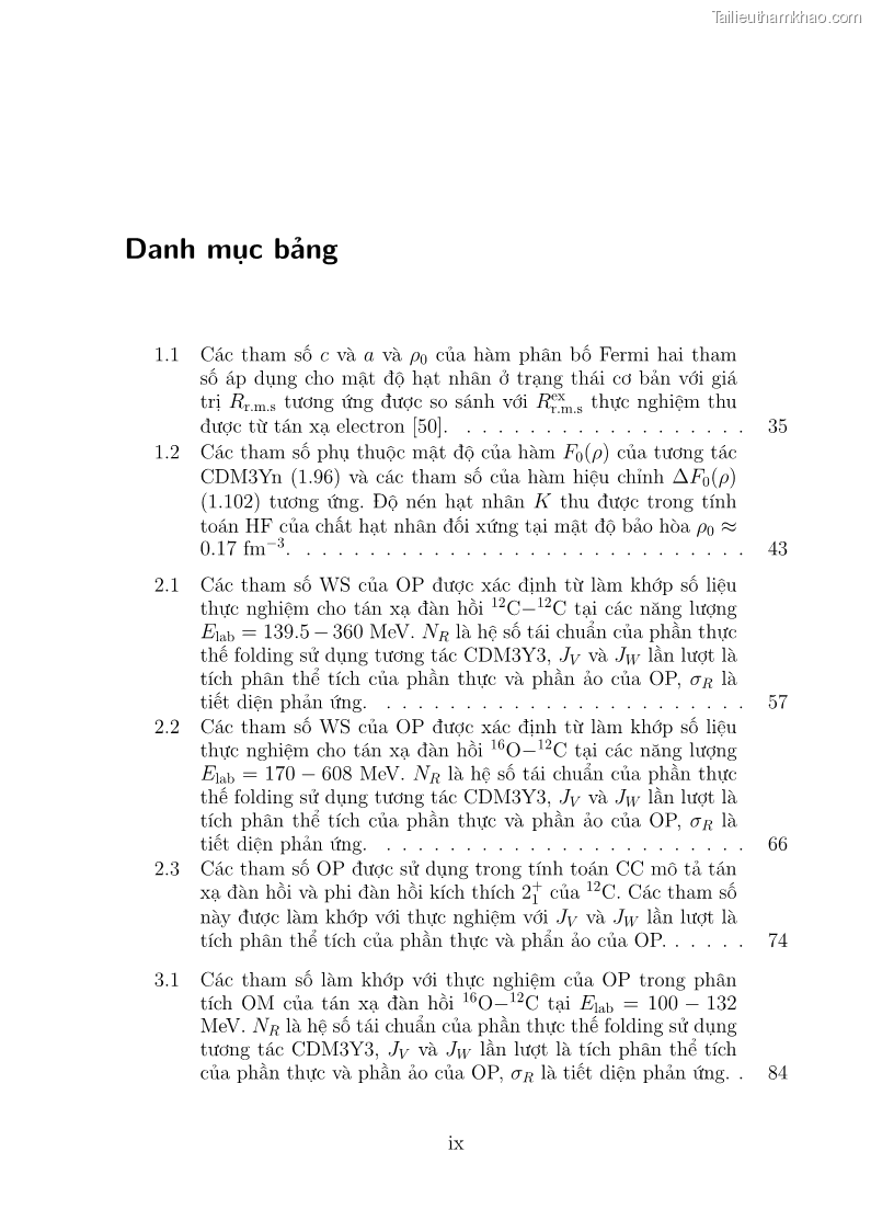 Luận án tiến sĩ vật lý Nghiên cứu hiệu ứng cầu vồng và cơ chế chuyển alpha trong tán xạ ở năng lượng thấp và trung bình - 3 Trang 13