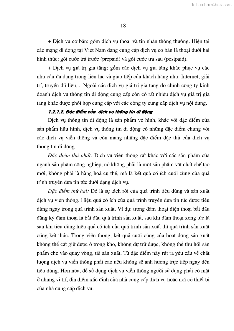 Luận án tiến sĩ kinh tế Phát triển kinh doanh của các doanh nghiệp kinh doanh dịch vụ thông tin di động tại Việt Nam - 4 Trang 19