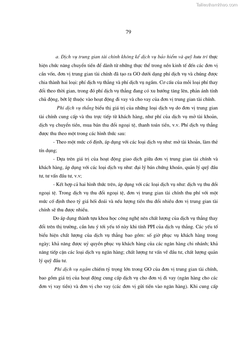 Luận án tiến sĩ kinh tế Phương pháp luận tính chỉ tiêu giá trị sản xuất các ngành sản phẩm theo giá so sánh - 15 Trang 85