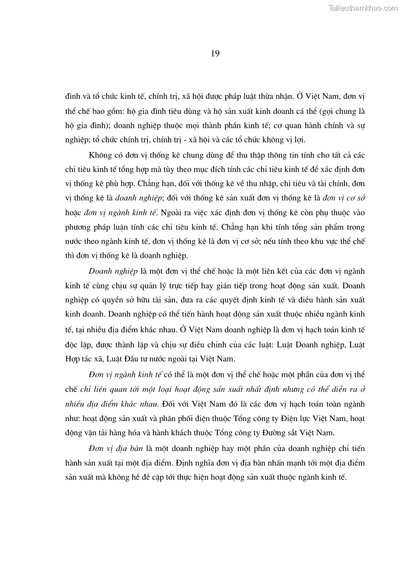 Luận án tiến sĩ kinh tế Phương pháp luận tính chỉ tiêu giá trị sản xuất các ngành sản phẩm theo giá so sánh - 5 Trang 25
