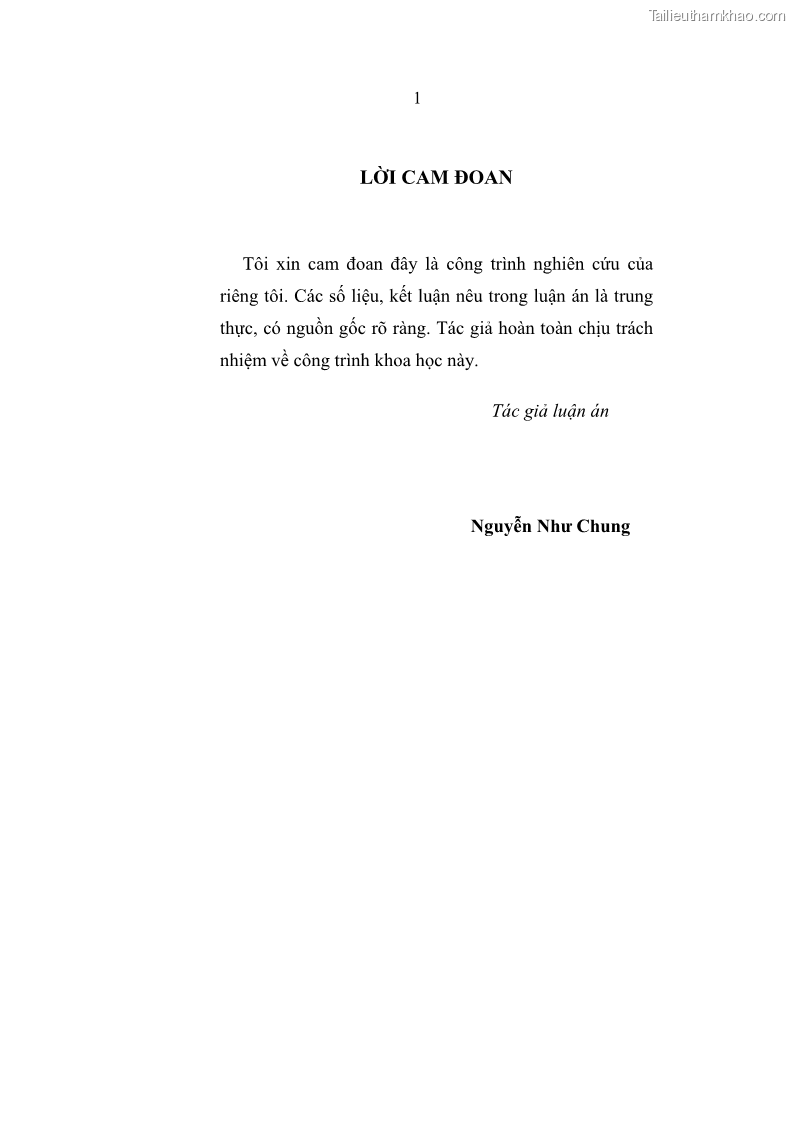 Luận án tiến sĩ kinh tế Quá trình hoàn thiện các chính sách thúc đẩy phát triển làng nghề ở tỉnh Bắc Ninh giai đoạn từ 1997 đến 2003 - thực trạng, kinh nghiệm và giải pháp - 1 Trang 1