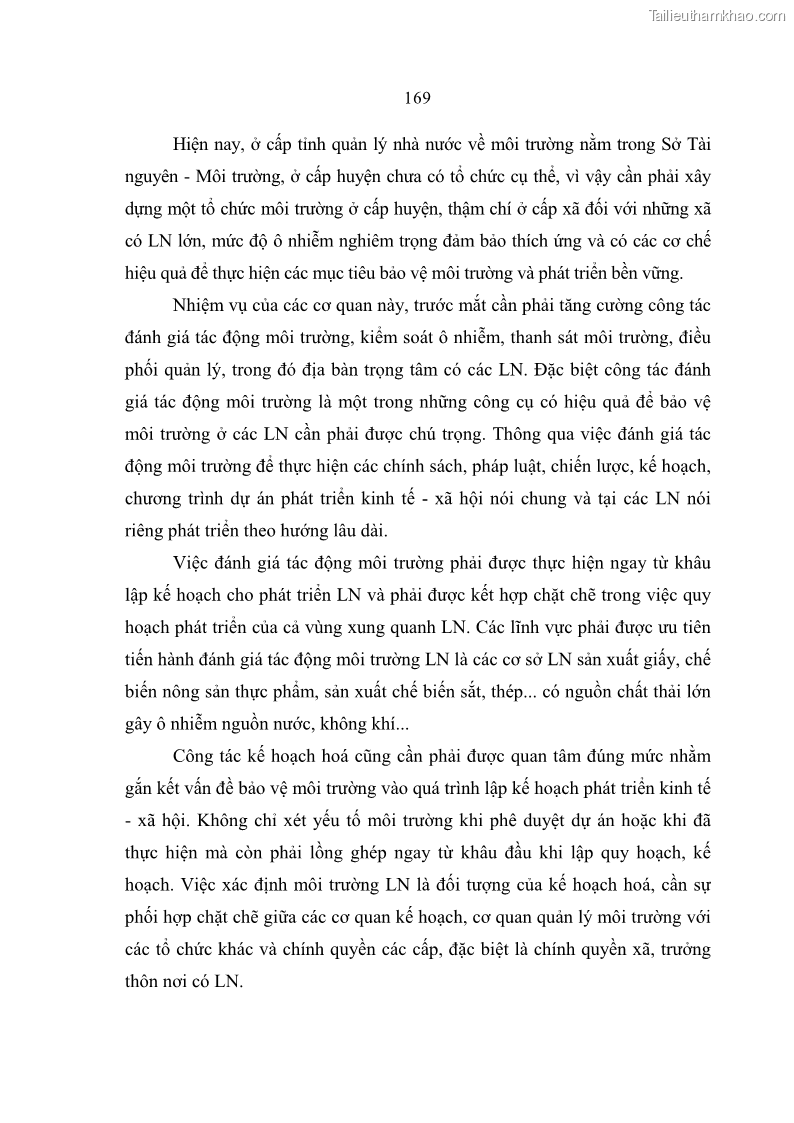 Luận án tiến sĩ kinh tế Quá trình hoàn thiện các chính sách thúc đẩy phát triển làng nghề ở tỉnh Bắc Ninh giai đoạn từ 1997 đến 2003 - thực trạng, kinh nghiệm và giải pháp - 29 Trang 169