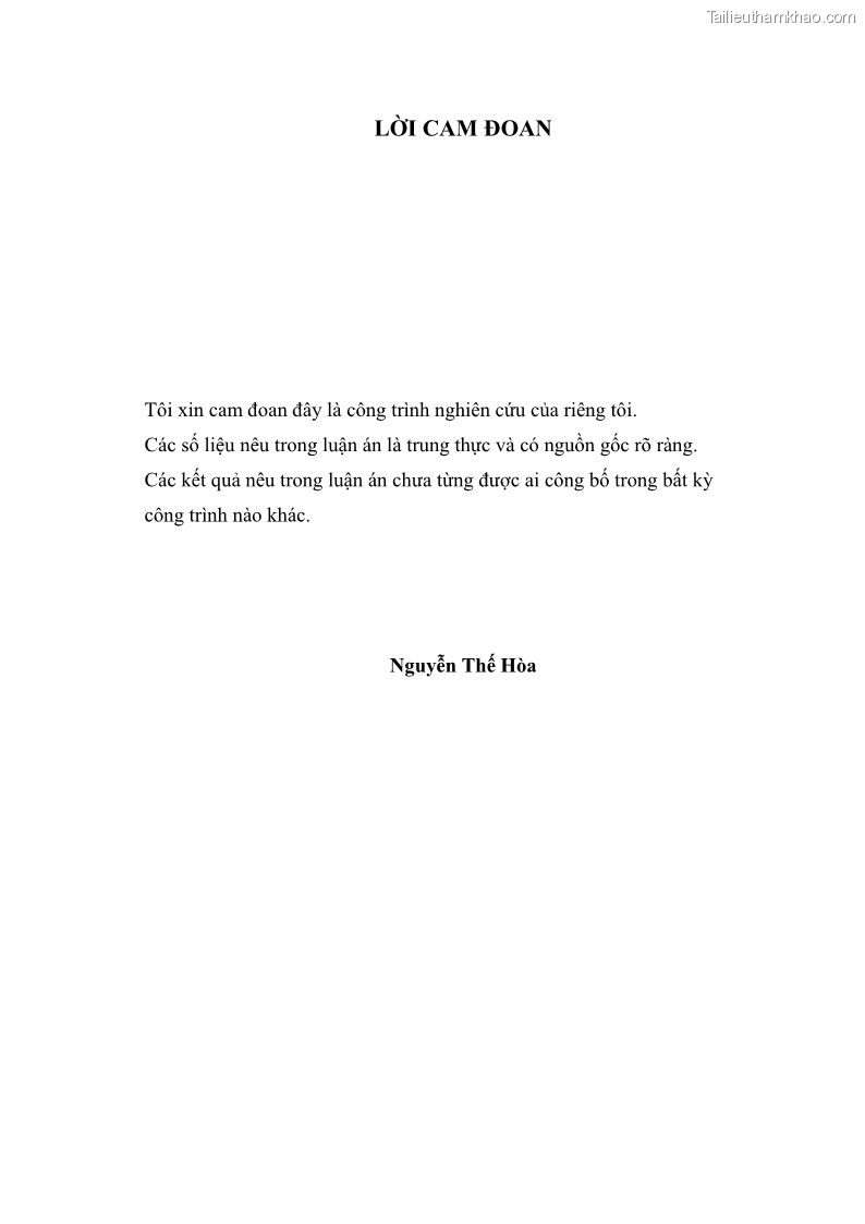 Luận án tiến sĩ kinh tế Xác định hàm cầu nhập khẩu vật tư nông nghiệp của Việt Nam trong thời kỳ đổi mới lấy ví dụ phân bón Urê - 1 Trang 1