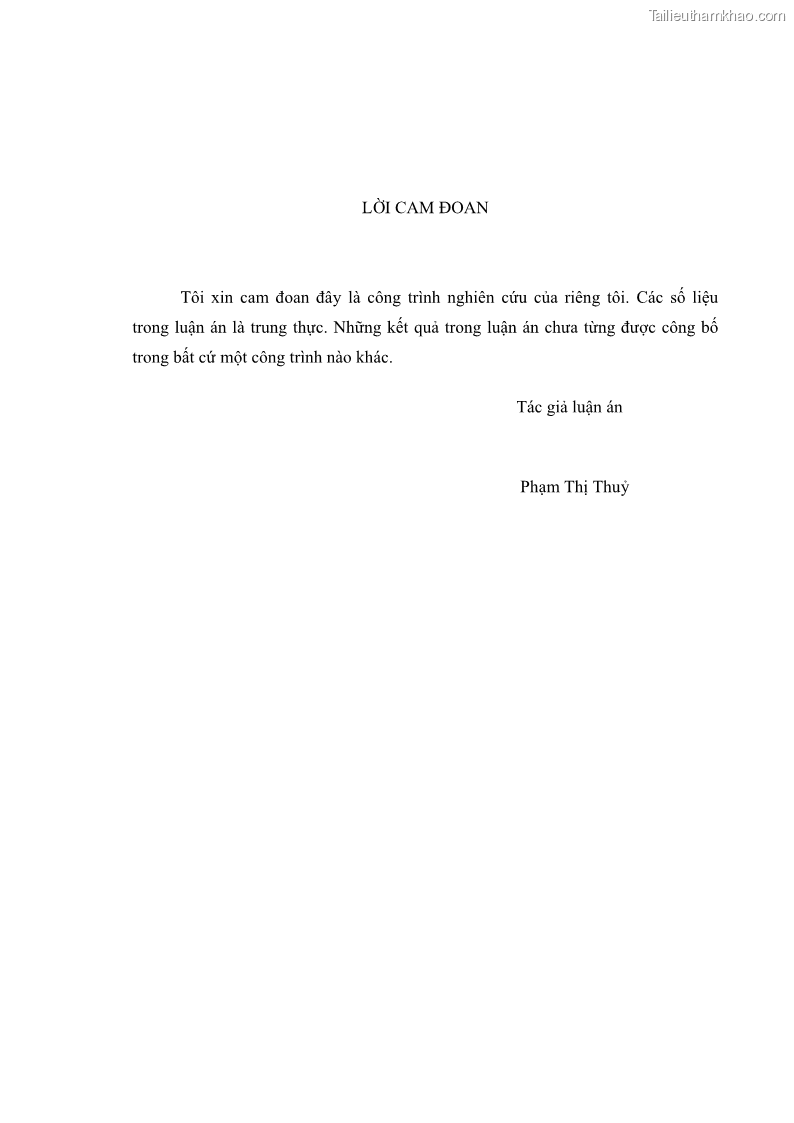 Luận án tiến sĩ kinh tế Xây dựng mô hình kế toán quản trị chi phí trong các doanh nghiệp sản xuất dược phẩm Việt Nam - 1 Trang 1