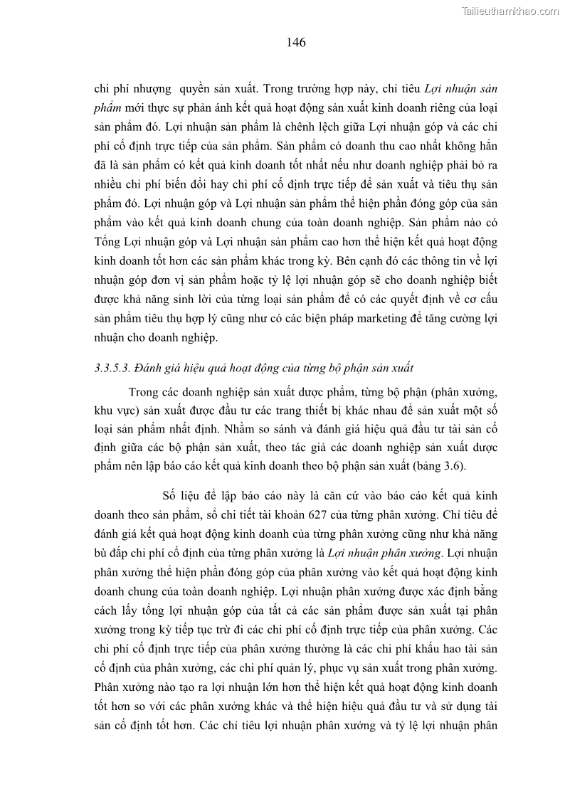 Luận án tiến sĩ kinh tế Xây dựng mô hình kế toán quản trị chi phí trong các doanh nghiệp sản xuất dược phẩm Việt Nam - 26 Trang 151