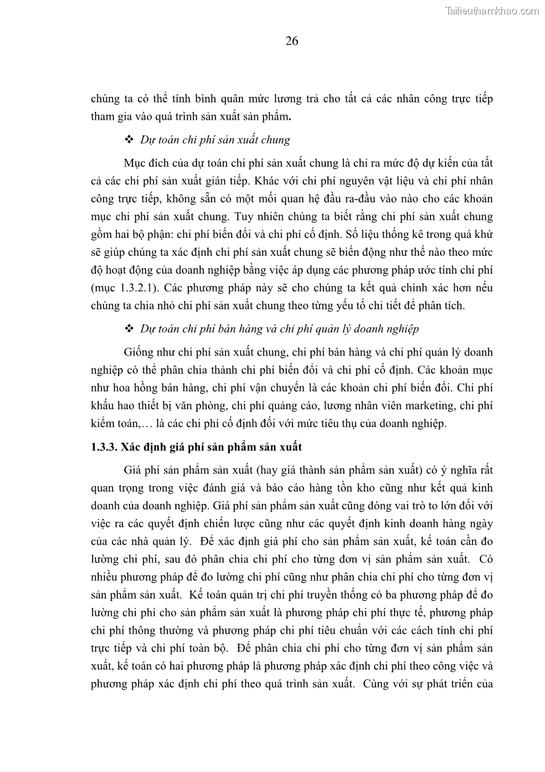 Luận án tiến sĩ kinh tế Xây dựng mô hình kế toán quản trị chi phí trong các doanh nghiệp sản xuất dược phẩm Việt Nam - 6 Trang 31