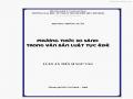 Luận án tiến sĩ ngữ văn Phương pháp so sánh trong văn bản luật tục Êđê - 1