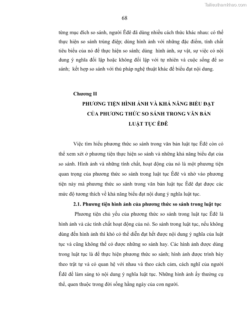 Luận án tiến sĩ ngữ văn Phương pháp so sánh trong văn bản luật tục Êđê - 13 Trang 73