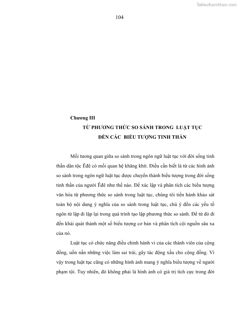 Luận án tiến sĩ ngữ văn Phương pháp so sánh trong văn bản luật tục Êđê - 19 Trang 109