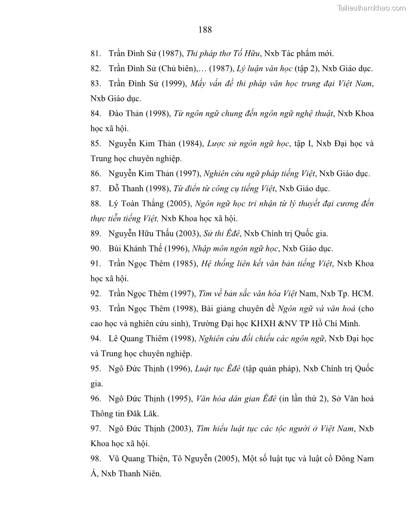 Luận án tiến sĩ ngữ văn Phương pháp so sánh trong văn bản luật tục Êđê - 33 Trang 193