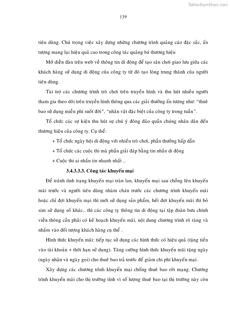 Luận án tiến sĩ Phát triển hoạt động dịch vụ thông tin di động tại Tập đoàn Bưu chính Viễn thông Việt Nam đến năm 2020 - 24 Trang 139