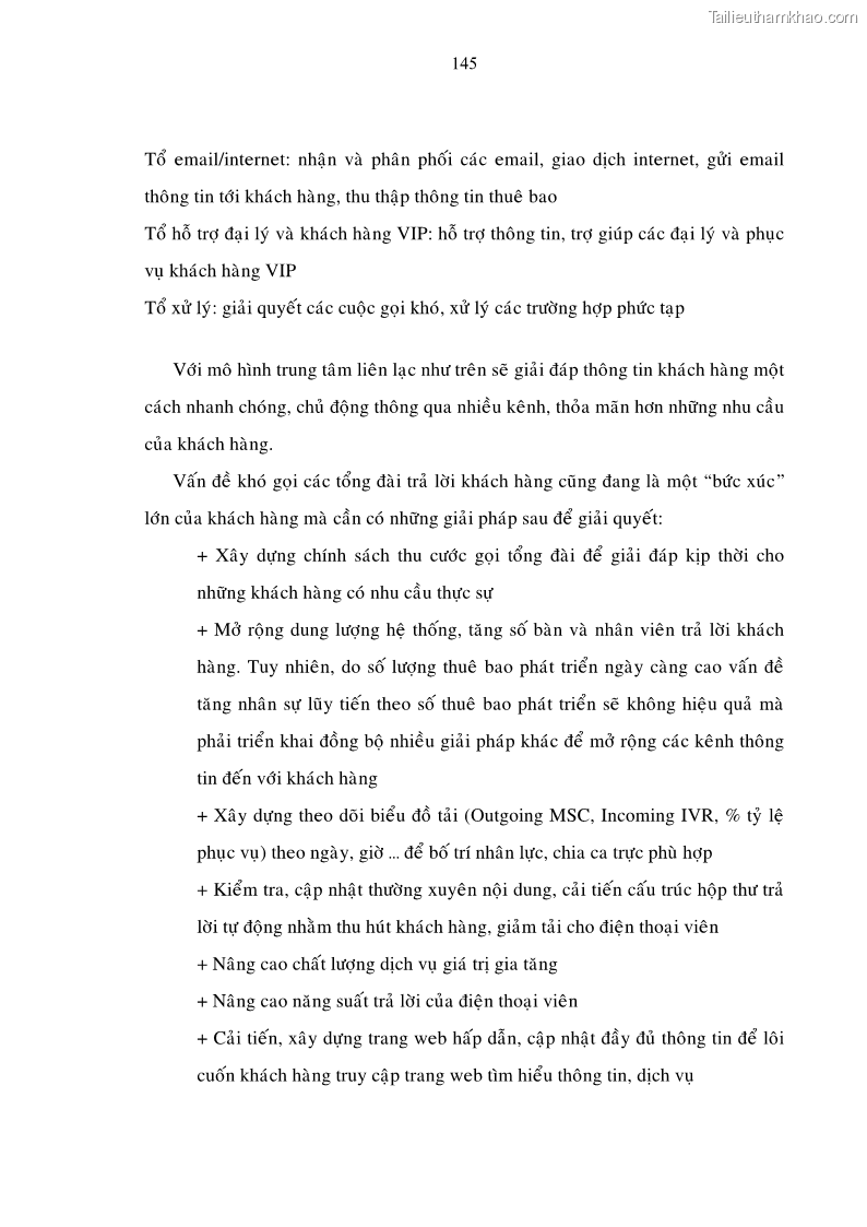 Luận án tiến sĩ Phát triển hoạt động dịch vụ thông tin di động tại Tập đoàn Bưu chính Viễn thông Việt Nam đến năm 2020 - 25 Trang 145