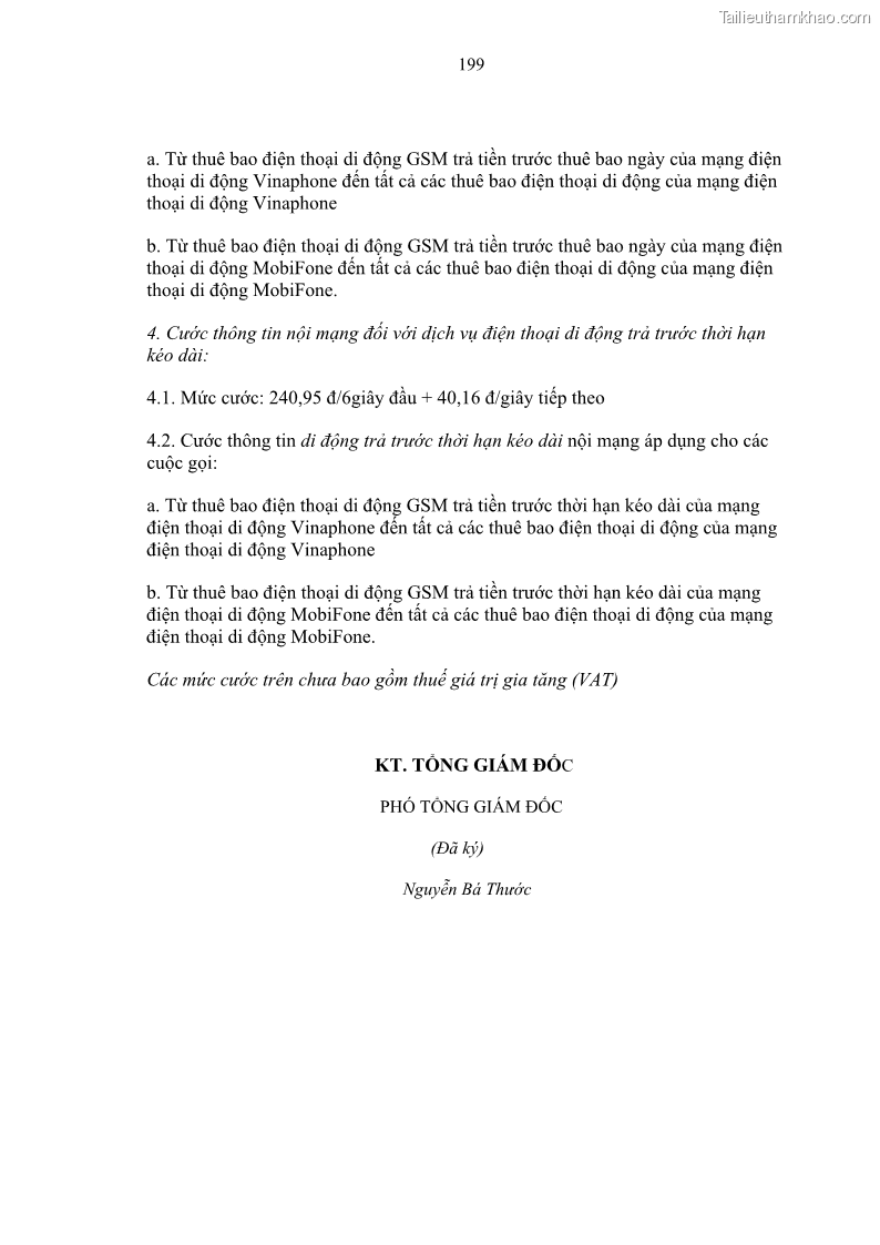 Luận án tiến sĩ Phát triển hoạt động dịch vụ thông tin di động tại Tập đoàn Bưu chính Viễn thông Việt Nam đến năm 2020 - 34 Trang 199