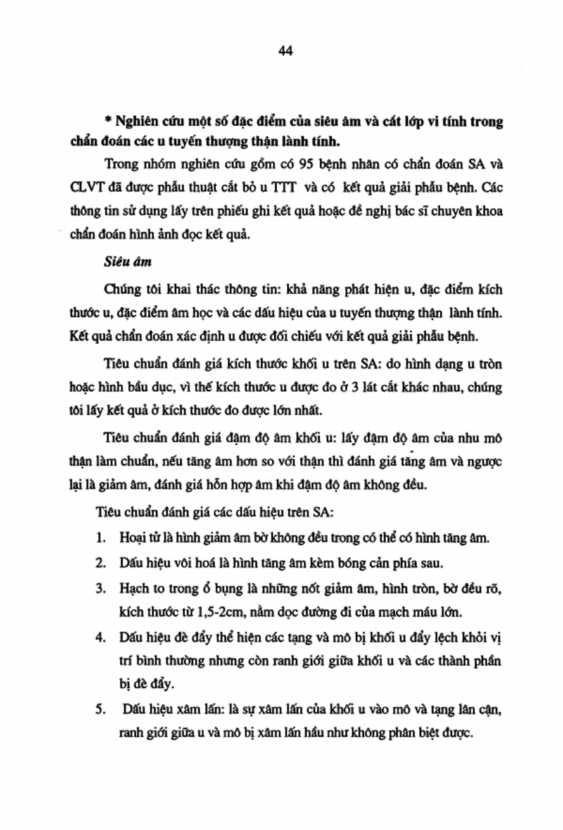 Nghiên cứu chẩn đoán và điều trị phẫu thuật nội soi các u tuyến thượng thận lành tính tại bệnh viện Việt Đức giai đoạn 1998 2005 7 7