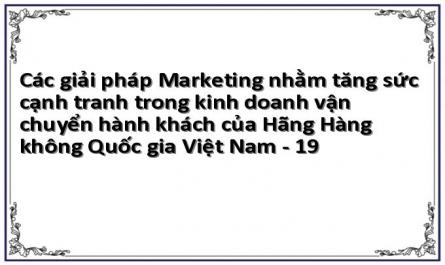 Các giải pháp Marketing nhằm tăng sức cạnh tranh trong kinh doanh vận chuyển hành khách của Hãng Hàng không Quốc gia Việt Nam - 19