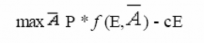 Trong đó p là giá thị trường của sản phẩm E là nỗ lực đánh bắt A là 1