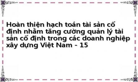 Hoàn thiện hạch toán tài sản cố định nhằm tăng cường quản lý tài sản cố định trong các doanh nghiệp xây dựng Việt Nam - 15