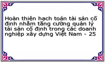 Hoàn thiện hạch toán tài sản cố định nhằm tăng cường quản lý tài sản cố định trong các doanh nghiệp xây dựng Việt Nam - 25