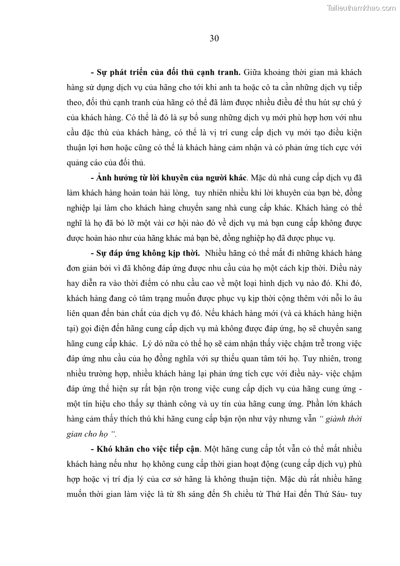 Luận án tiến sĩ kinh tế Các giải pháp Marketing nhằm tăng sức cạnh tranh trong kinh doanh vận chuyển hành khách của Hãng Hàng không Quốc gia Việt Nam - 7 Trang 37