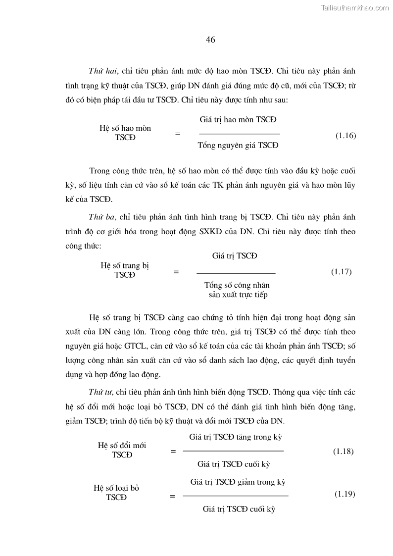 Luận án tiến sĩ kinh tế Hoàn thiện hạch toán tài sản cố định nhằm tăng cường quản lý tài sản cố định trong các doanh nghiệp xây dựng Việt Nam - 10 Trang 55