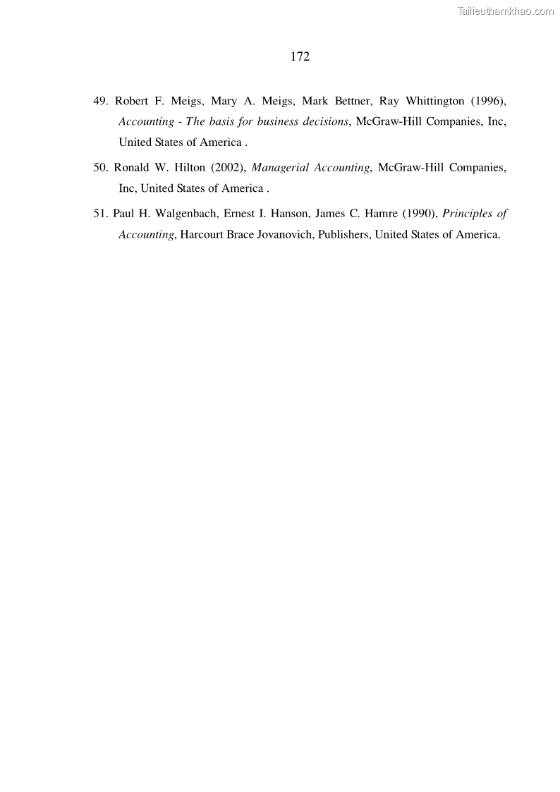 Luận án tiến sĩ kinh tế Hoàn thiện hạch toán tài sản cố định nhằm tăng cường quản lý tài sản cố định trong các doanh nghiệp xây dựng Việt Nam - 31 Trang 181
