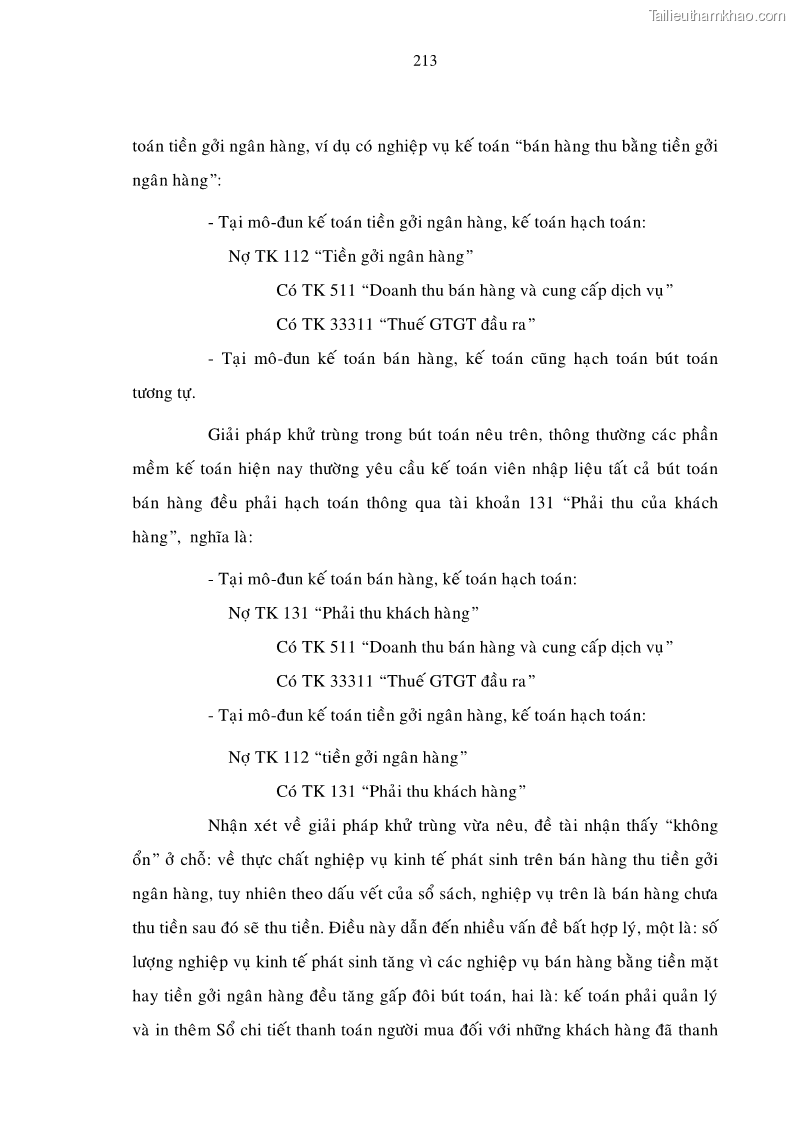 Luận án tiến sĩ kinh tế Một số giải pháp nâng cao chất lượng tổ chức sử dụng phần mềm kế toán doanh nghiệp Việt Nam - 28 Trang 163