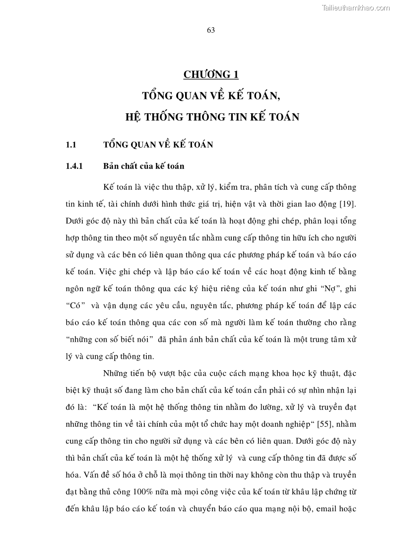 Luận án tiến sĩ kinh tế Một số giải pháp nâng cao chất lượng tổ chức sử dụng phần mềm kế toán doanh nghiệp Việt Nam - 3 Trang 13