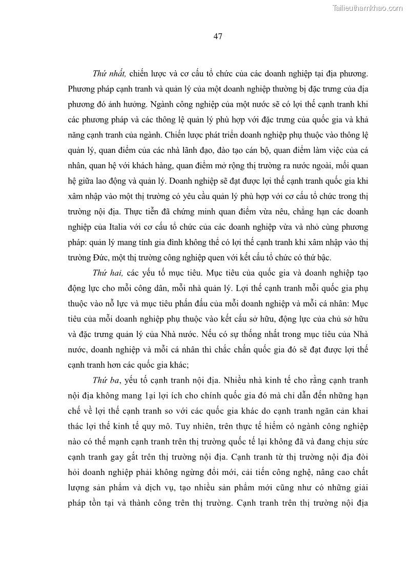 Luận án tiến sĩ kinh tế Phát triển công nghiệp chế biến nông, lâm sản trên địa bàn các tỉnh vùng Bắc Trung Bộ - 10 Trang 55