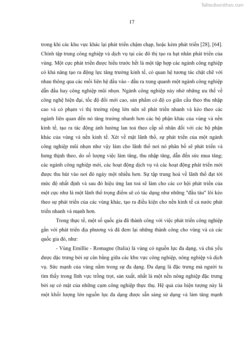 Luận án tiến sĩ kinh tế Phát triển công nghiệp chế biến nông, lâm sản trên địa bàn các tỉnh vùng Bắc Trung Bộ - 5 Trang 25