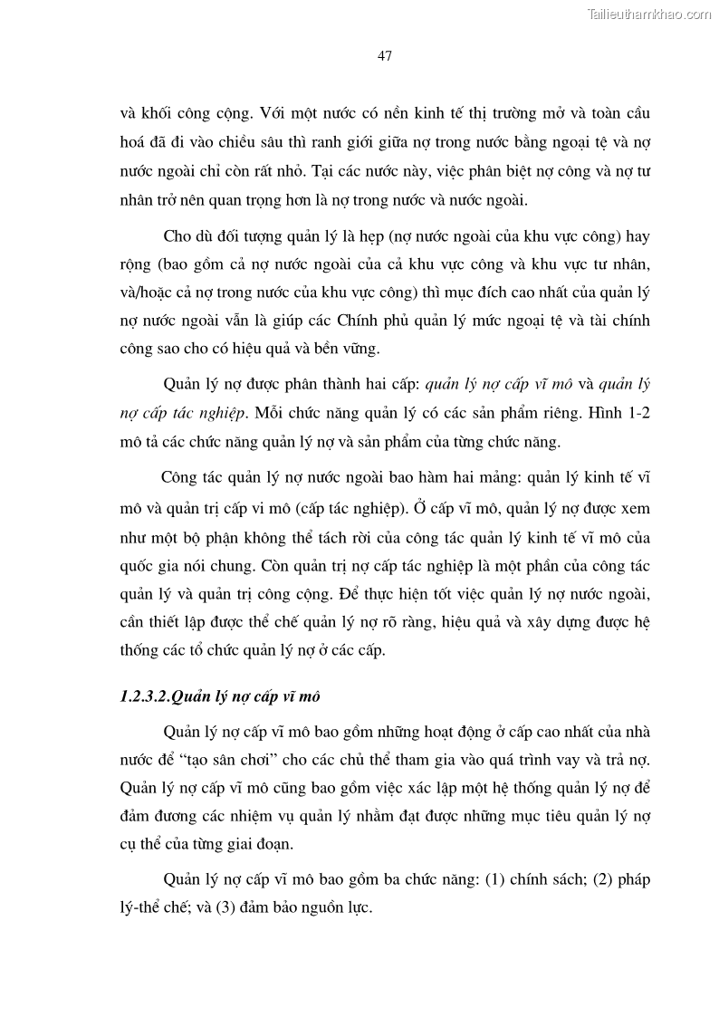 Luận án tiến sĩ kinh tế Tăng cường quản lý nợ nước ngoài ở Việt Nam - 10 Trang 55