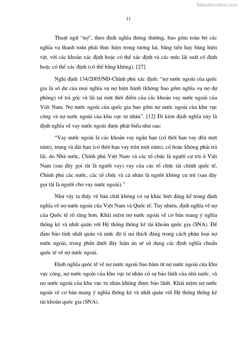 Luận án tiến sĩ kinh tế Tăng cường quản lý nợ nước ngoài ở Việt Nam - 4 Trang 19