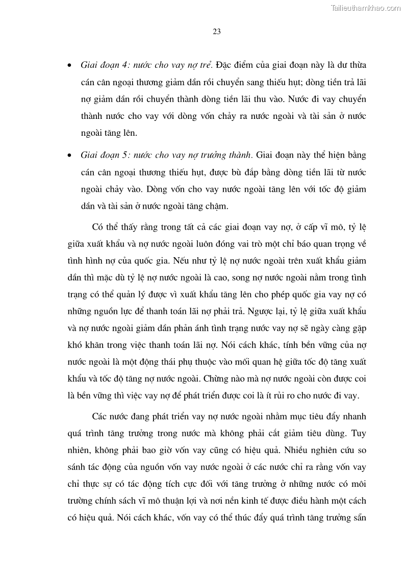 Luận án tiến sĩ kinh tế Tăng cường quản lý nợ nước ngoài ở Việt Nam - 6 Trang 31