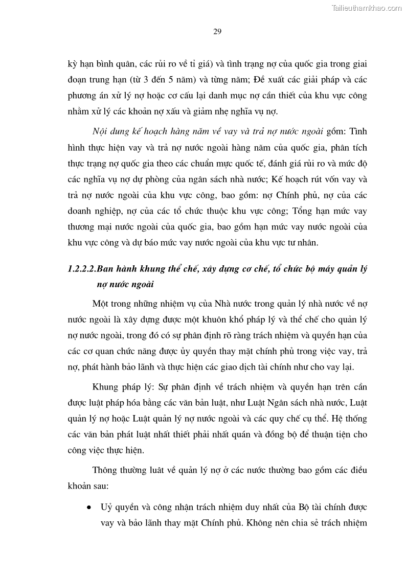 Luận án tiến sĩ kinh tế Tăng cường quản lý nợ nước ngoài ở Việt Nam - 7 Trang 37