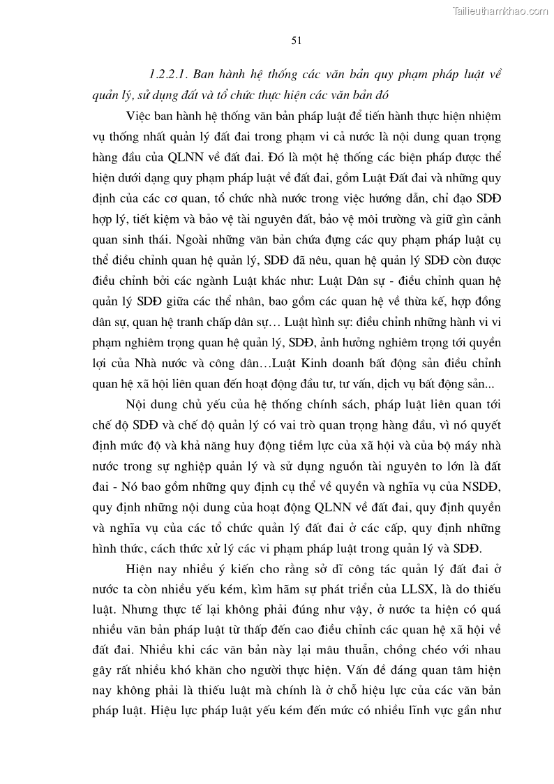 Luận án tiến sĩ kinh tế Tăng cường vai trò quản lý của nhà nước đối với đất đai trong quá trình đô thị hóa ở thành phố Hà Nội - 10 Trang 55