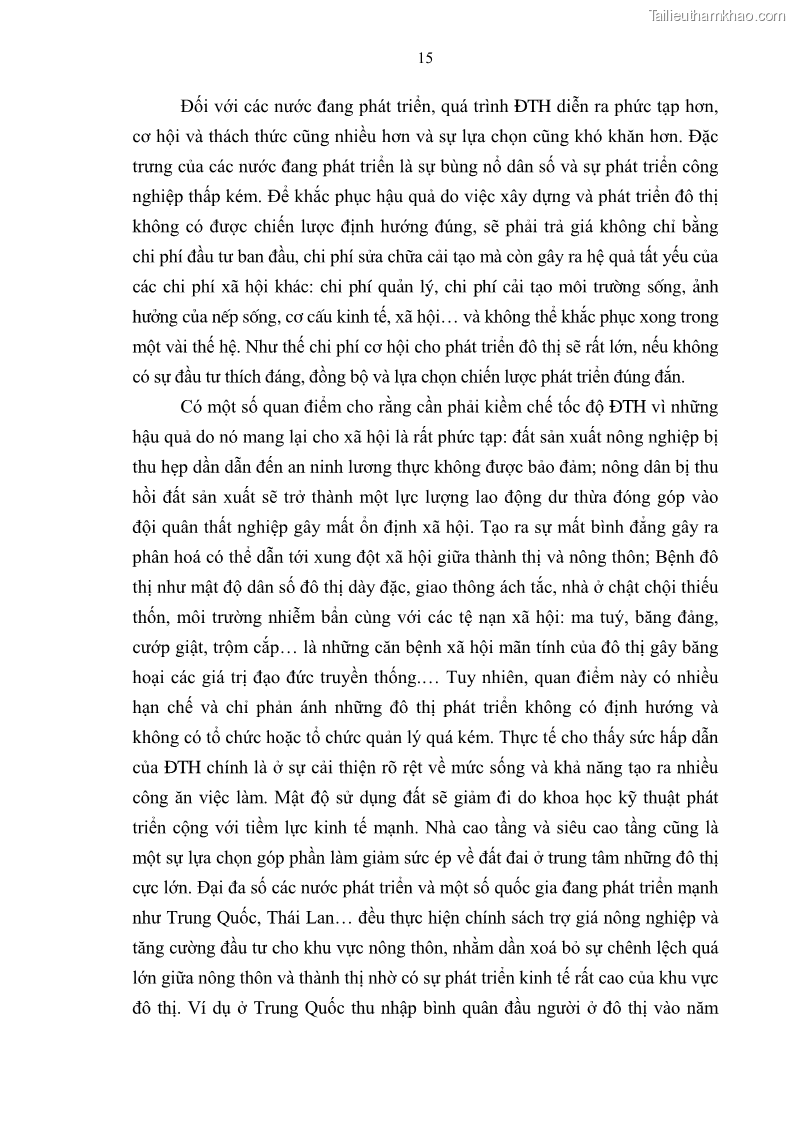 Luận án tiến sĩ kinh tế Tăng cường vai trò quản lý của nhà nước đối với đất đai trong quá trình đô thị hóa ở thành phố Hà Nội - 4 Trang 19