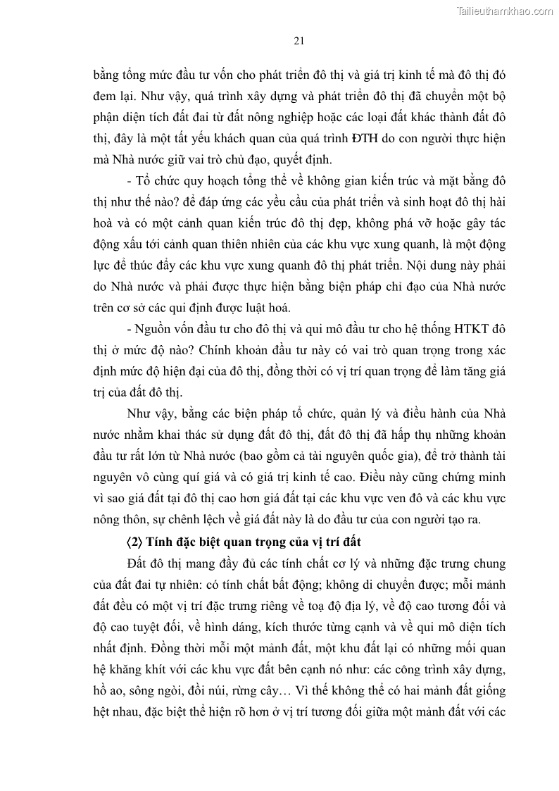 Luận án tiến sĩ kinh tế Tăng cường vai trò quản lý của nhà nước đối với đất đai trong quá trình đô thị hóa ở thành phố Hà Nội - 5 Trang 25