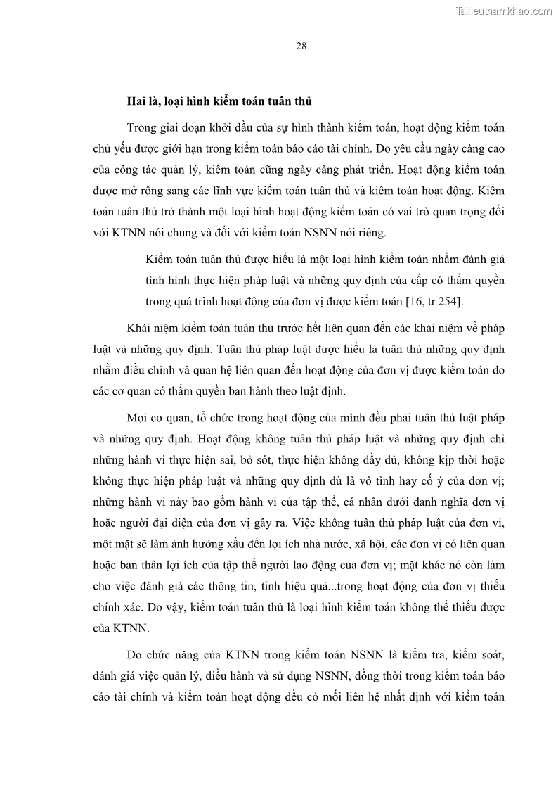 Luận án tiến sĩ kinh tế Tổ chức kiểm toán ngân sách nhà nước do Kiểm toán Nhà nước Việt Nam thực hiện - 7 Trang 37
