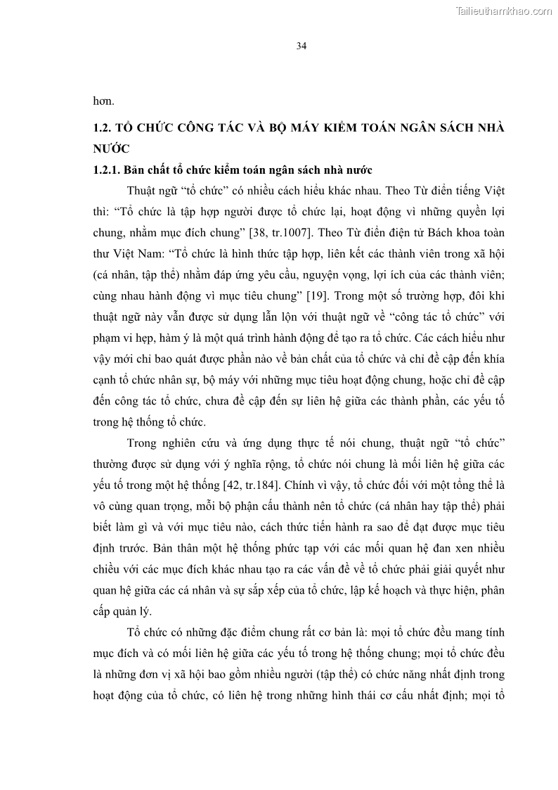 Luận án tiến sĩ kinh tế Tổ chức kiểm toán ngân sách nhà nước do Kiểm toán Nhà nước Việt Nam thực hiện - 8 Trang 43