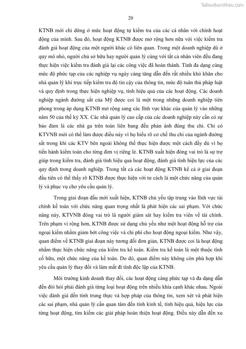 Luận án tiến sĩ kinh tế Tổ chức kiểm toán nội bộ trong các tập đoàn kinh tế của Việt Nam - 5 Trang 25
