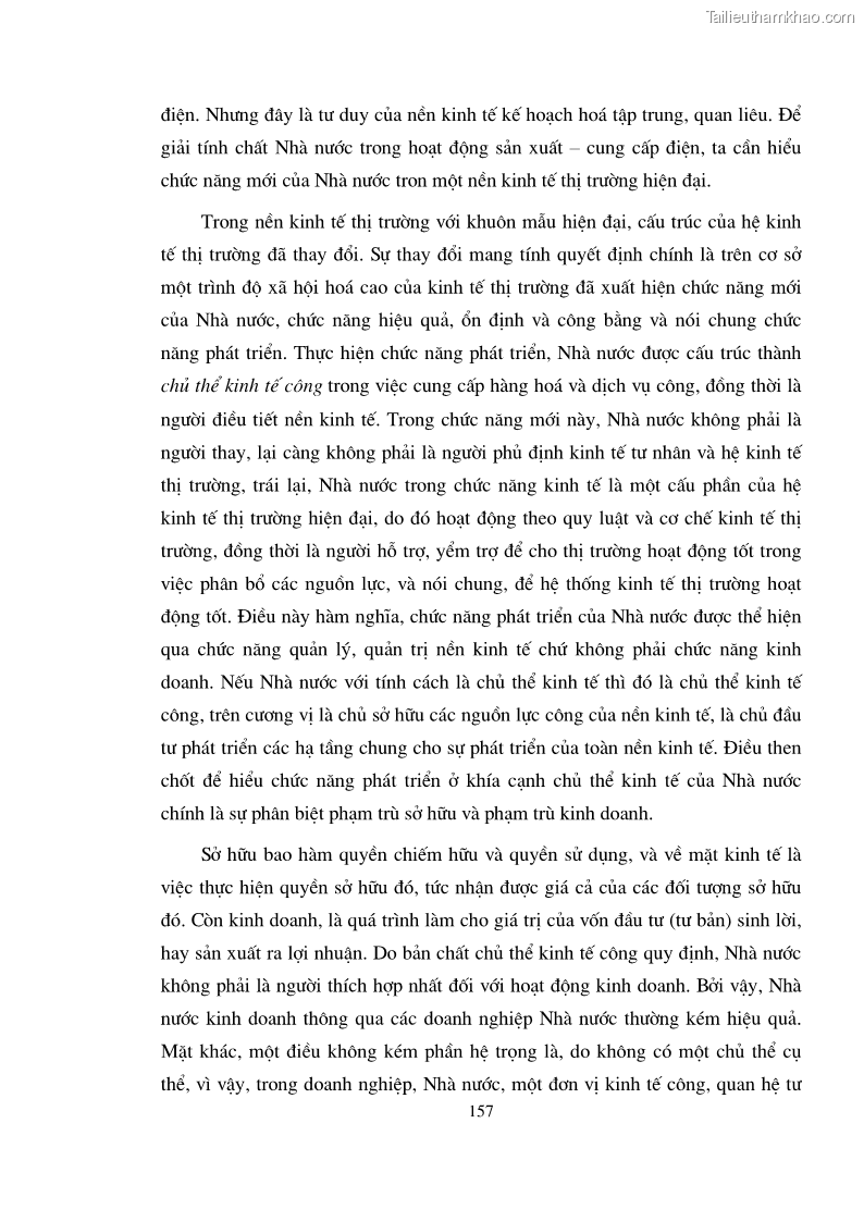 Luận án tiến sĩ kinh tế Vận dụng quan hệ phân phối thu nhập cá nhân trong nền kinh tế thị trường định hướng xã hội chủ nghĩa vào Tập đoàn Điện lực Việt Nam - 27 Trang 157