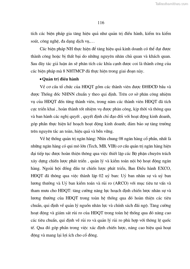 Luận án tiến sĩ Nâng cao hiệu quả sử dụng vốn của các ngân hàng thương mại trên địa bàn Hà Nội trong tiến trình hội nhập quốc tế - 22 Trang 127