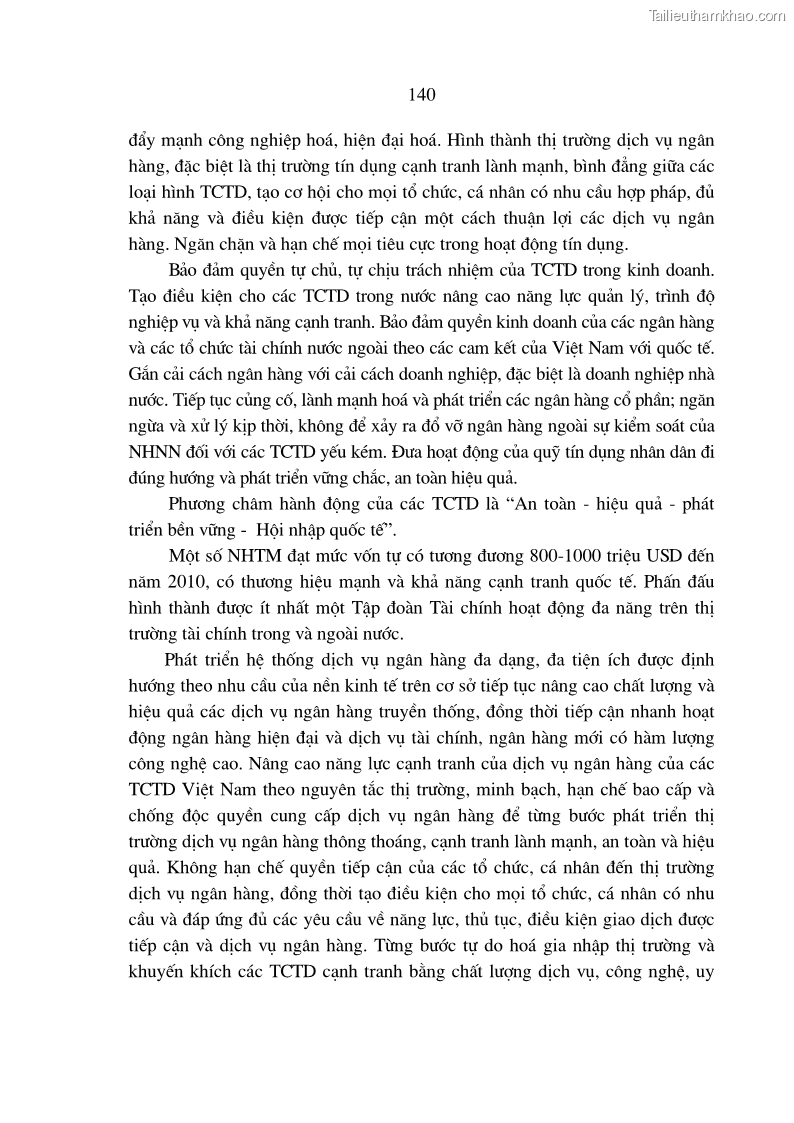 Luận án tiến sĩ Nâng cao hiệu quả sử dụng vốn của các ngân hàng thương mại trên địa bàn Hà Nội trong tiến trình hội nhập quốc tế - 26 Trang 151